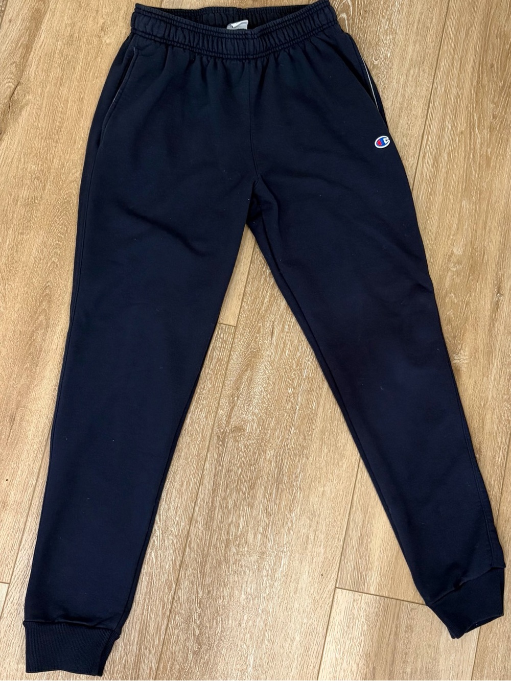 Champion men’s Black Jogger Sweatpants with Logo